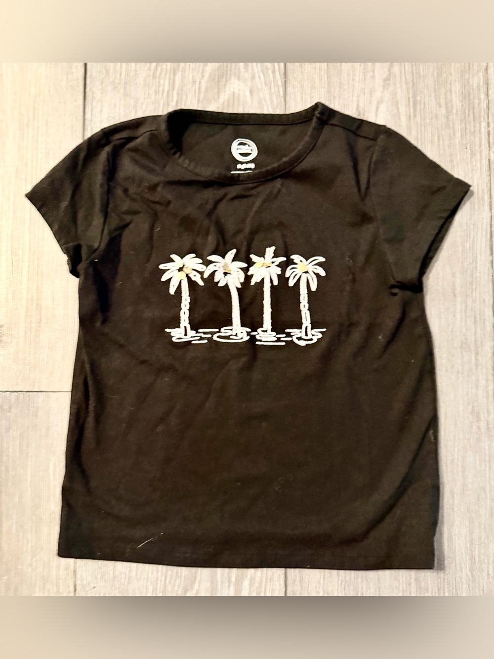 Wonder Nation Palm Tree Tee Girls 6-6X